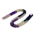 08-Multi-color Dyed Jade Pebble Nugget Beads Size 8x10mm 15.5'' Strand