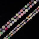 Natural Grade A Mixed Color Tanzanite Smooth Round Beads 4mm 6mm 15.5'' Strand