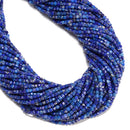 Natural Lapis Lazuli Faceted Rubik's Cube Beads Size 2mm 15.5'' Strand
