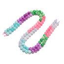 06-Multi-color Dyed Jade Smooth Round Beads Size 8mm 15.5'' Strand