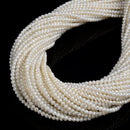 Fresh Water Pearl Off Round Beads Size 3-3.5mm 15.5'' Strand