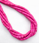Dyed Howlite Turquoise Heishi Disc Shape Beads Size 3x5.5mm 15.5" Strand