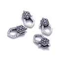 925 Sterling Silver Anti-Silver Snowflake Clasp Size 10x18mm 1 Piece Per Bag