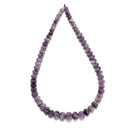 Graduated Chevron Amethyst Carved Pumpkin Beads Size 5x8mm-10x14mm 18'' Strand