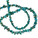 Natural Blue Turquoise Chips Beads Size 5-6mm 15.5'' Strand