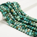 Genuine Blue Green Chrysocolla Smooth Round Beads 4mm 5mm 6mm 8mm 10mm 15.5"Strd