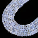 Natural Blue Lace Agate Faceted Cube Beads Size 5mm 15.5'' Strand