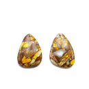 Yellow Sea Sediment Jasper Pendant Teardrop or Irregular Shape Approx 30x40mm