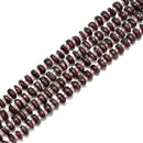 Garnet Pebble Nugget Slice Chips Beads Size 7-8mm 15.5'' per Strand