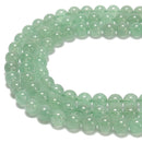 Natural Green Strawberry Quartz Smooth Round Beads Size 6mm 8mm 10mm 15.5'' Str
