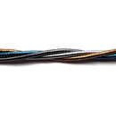 Gray/Blue/Silver/Copper Hematite Smooth Heishi Rondelle Discs Beads 1x2mm 15.5" Strand