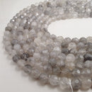 cloudy quartz big faceted round beads