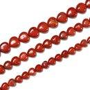 Natural Red Jasper Heart Shape Beads Size 8mm 10mm 12mm 15.5'' Strand