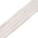 Natural White Jade Cylinder Tube Beads Size 4x13mm 15.5'' Strand