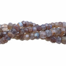 Labradorite Faceted Irregular Nugget Rondelle Beads 5x7mm 6x9mm 15.5" Strand