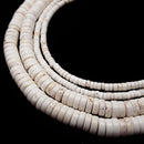 white turquoise Heishi Rondelle Discs beads 