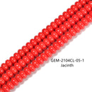 Red/Blue/Purple/Orange Glass Crystal Smooth Rondelle Beads 5x8mm 15.5'' Strand