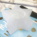 natural selenite star shape tea candle holder
