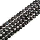 Larvikite Labradorite Flat Round Coin Beads Size 14mm 20mm 15.5'' Strand