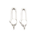 925 Sterling Silver Straight Clasp Size 6x19mm 3 pcs per Bag