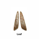 Brown Aqua Terra Teardrop/Rectangle/Eye/Leaf Shape Pendant Earrings Sold Per Pair