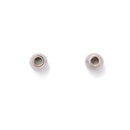 304 Stainless Steel Magnetic Clasp Split Rice Shape 9x17mm 2 Pieces Per Bag