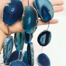 blue agate slice matte