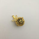 gold metal oil diffuser pendant round