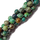 natural chrysocolla shattuckite smooth round beads