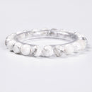 Howlite Bracelet Smooth Round Size 8mm 10mm 7.5" Length