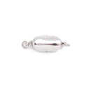 304 Stainless Steel Bean Shape Clasp Size 8x19.8mm 1 Piece per Bag