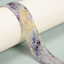 Gradient Natural Fluorite Faceted Cube Beads Size 2mm 15.5'' Strand