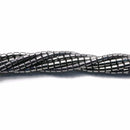 Natural Gray Hematite Smooth Round Tube Beads 2x2mm 15.5" Strand