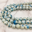 natural k smooth round beads