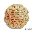 Multi-Brown Jade Hand Carved Pendant Size 60-65mm Eight Styles Sold by Piece