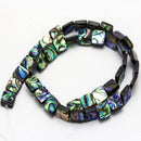 abalone square shape beads 