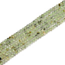 Natural Prehnite Faceted Rondelle Beads Size 2x3mm 15.5'' Strand