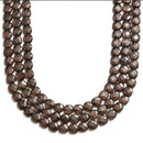 smokey quartz faceted square beads