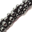 natural hypersthene smooth round beads