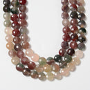 Rare Natural Yanyuan Agate Faceted Coin Beads Size 10mm 15.5'' Strand