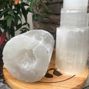 natural selenite tower light lamp not included