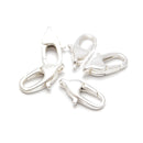 925 Sterling Silver Long Oval Shape Clasp Size 6x12mm 4Pcs Per Bag