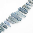 natural kyanite graduated rough Sticks Points beads