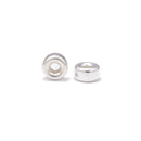 925 Sterling Silver Large Hole Rondelle Beads Sizes 1x3mm -6x10mm Sold by Bag