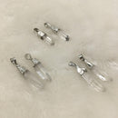 clear crystal quartz with copper base and silver plating