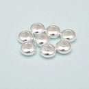 925 Sterling Silver Large Hole Rondelle Beads Size 2x4mm 2.5x5mm 4x7mm 4x9mm