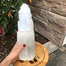 natural selenite tower light lamp not included