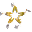 yellow fluorite pendant oval shape
