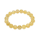 golden rutilated quartz bracelet smooth round