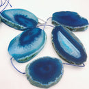 blue agate slice matte